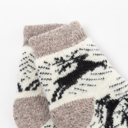 Nosk children's woolen "deer", white color, size 18-1