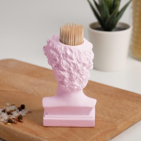 David toothpick stands, pink, 5x5x9 cm-1