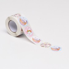 Stickers in the roll 