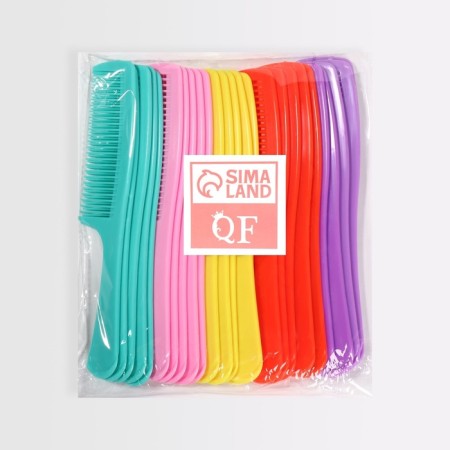 Comb, 21 × 4.5 cm, packing 25 pcs, color mix-5