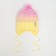 Hat for girls, pink/yellow color, size 50-53 cm
