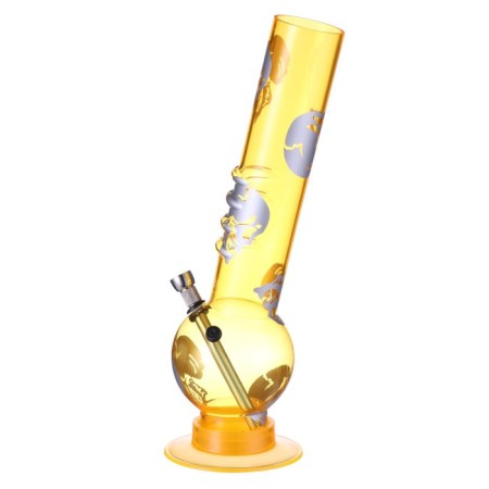 Bong, h-33.5 cm, "skull", acrylic, mix-3