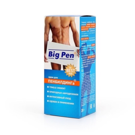 Cream for increasing the penis of Big Pen, heating, 20 ml-2