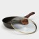 Granit Ultra Black-Gold pan, D = 24 cm, anti-stick coating, glass cover, removable handle