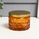 Bank for candles glass with a lid "Sot" orange 5x7x7 cm, mix
