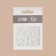 Nail stickers "Pegasus", voluminous, white color