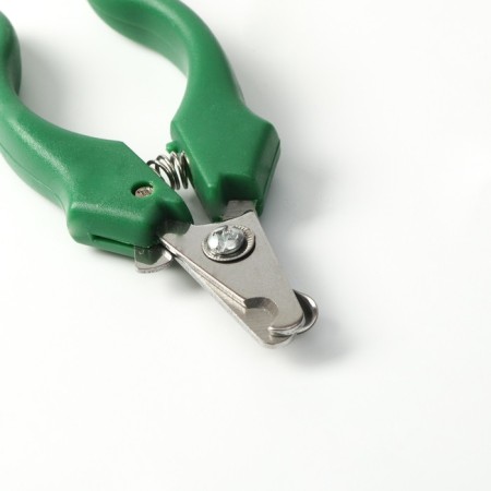 Small side claws with curly handles, a hole of 9 mm, green-1