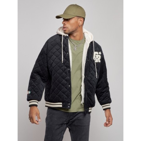 Male bomber, size 48, black color-6