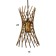 Lamp Bayerlux "Sencha" E27 40W gold 14x14x25-125 cm