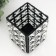 Summary Metal for 1 candle "Crystals" rectangle black 12x10x10 cm