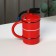 Ceramic Lover Fire mug, 480 ml, red color