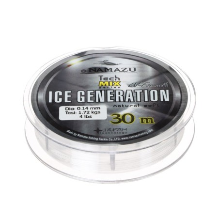 Namazu Ice Generation Flacks, diameter 0.14 mm, test 1.72 kg, 30 m, transparent