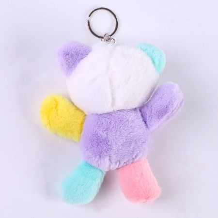 Soft toy "Bear" on a key fob, 13 cm, color mix-2