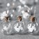 Garland “thread” 1.6 m with nozzles “Balls with a deer”, IP20, silver thread, 15 LED, white glow, AAX2