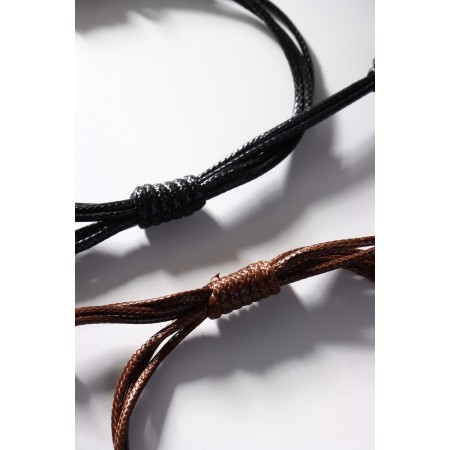 Bracelets "Demetrons" owls, black-brown color, l = 12.5 cm-3