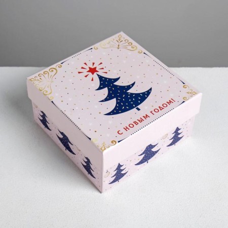 A set of gift boxes 6 in 1 "Tenderness", 10 x 10 x 6 - 20 x 20 x 11 cm, New Year-7