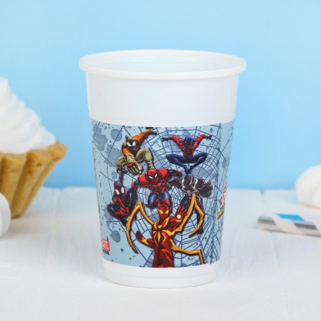 Plastic glasses "Spider-Man", 200 ml, set of 8 pcs.-2