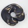 New Year. Pillow for travel Antistress "Snake", black