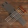 A set of Shamputs "Tashkent" in a case, 6 pcs, the working part is 50cm, green