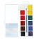 Watercolor 12 colors Gamma "Classic", honey, with a brush, plastic packaging, euro suspension (1009201)
