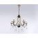 Crystal chandelier with Ambrella Light, Classic, Tr4952, 5HE14, Black Color, Gold