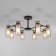 Amado chandelier, 8x15W E14, black color, antique bronze