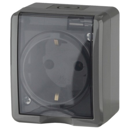 2p+E IP54, 16A-250V, OU, Era Expert, Gray