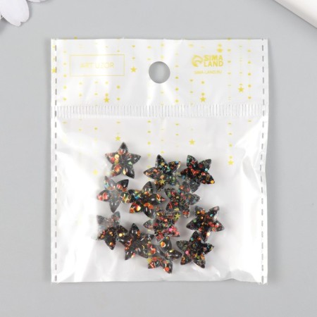 Decor for creativity Plastic "Flower-Pilist Line Lake" Crystal 1.4x1.4 cm-3