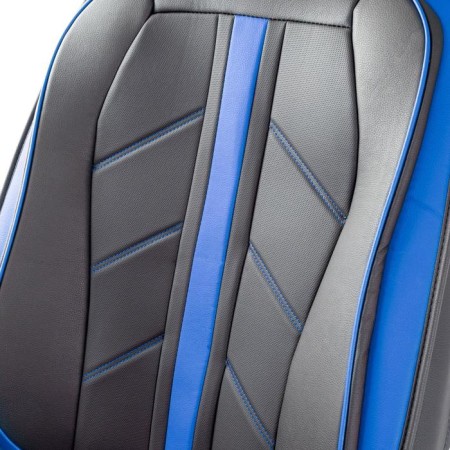Frame 3D capes Car Performance, 2 pcs, eco-leather, black-blue-6