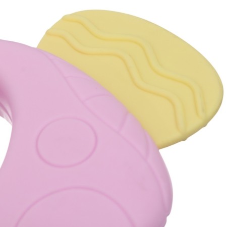 A set of silicone teeters to the “baby”, with a rattle, 3 pcs, I crush me-12