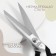 Clothing scissors Premium, mowed blade, rubberized pens, 9 ", 23 cm, black color