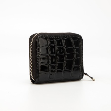 Women's wallet with lightning, black color-1
