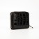 Women's wallet with lightning, black color