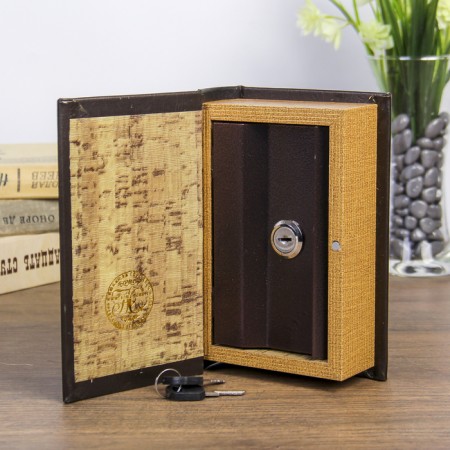 Safe wood book to the leatherette "adventure time" 17x11x5 cm-1