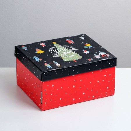 Happy New Year folding box, 31.2 x 25.6 x 16.1 cm, New Year-1