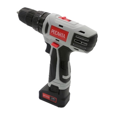 Drill-Shurovret "Resanta" Da-24-2LK-U 75/14/8, Shocky, 24 V, 40 Nm, 2 batteries, case