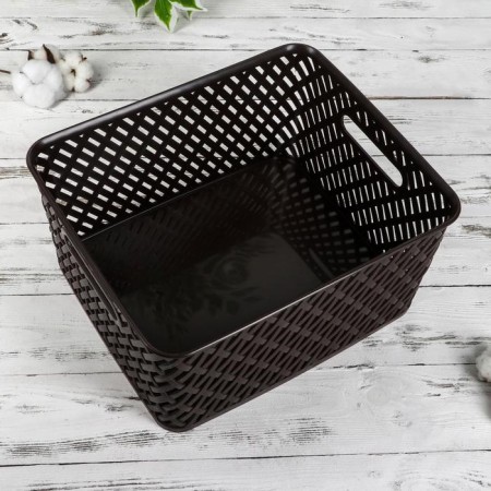 Storage basket "Book", 35 × 29 × 17.5 cm, brown color-1