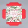 Folding box "New Year's branches", 12 x 12 x 6.5 cm, New Year