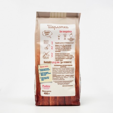 Flour mixture "S. Pudov" Charlotte, 400 g-1