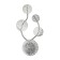 Bra Indigo, 12016/5W Nickel. 5x5W, G4, 260x65x500 mm
