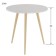 Brown table "Bex 450", 450 × 450 × 450 mm, white color