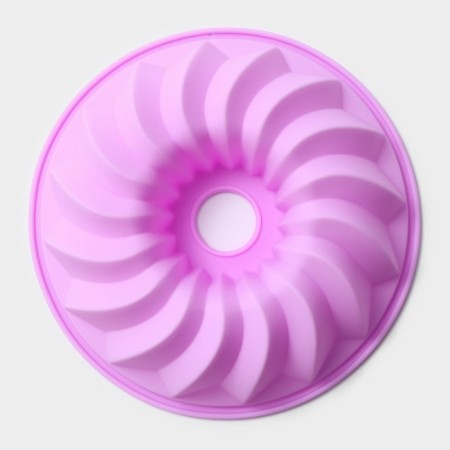 The form for baking the share "German cupcake. Custard ", silicone, d = 21 cm, lilac color-2