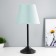 Eleanor desktop lamp 1x15W E27 Black/turquoise 22x22x42cm Risalux