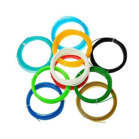 Plastic SL PLA-10, for 3D handles, 10 colors of 10 meters