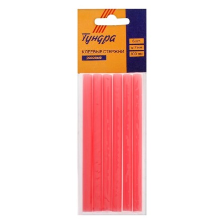 Glue rods tundra, 7 x 100 mm, pink, 6 pcs.-5