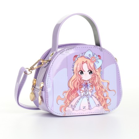 Bag's bag with lightning, lilac color