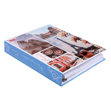 A notebook on 4 rings A5, 120 sheets of the Paris cell, a hard cover, glossy lamination-2