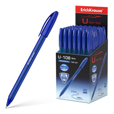 Ballic handle Erichkrause U-108 Original Stick 1.0, Ultra Glide Technology, Blue Blue