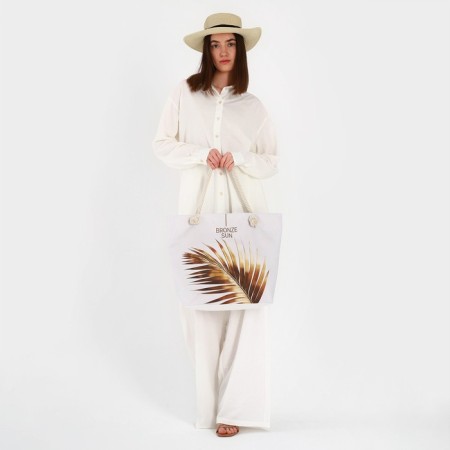 Brown Bronze Sun Bag, 47x37x13 cm-5