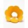 Veterinary collar made of felt "chamomile", size XS, yellow